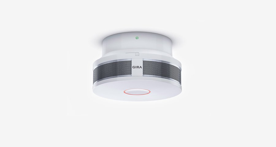 Detecting even the smallest smoke particles, Gira smoke alarm devices reliably protect your home against outbreaks of fire.