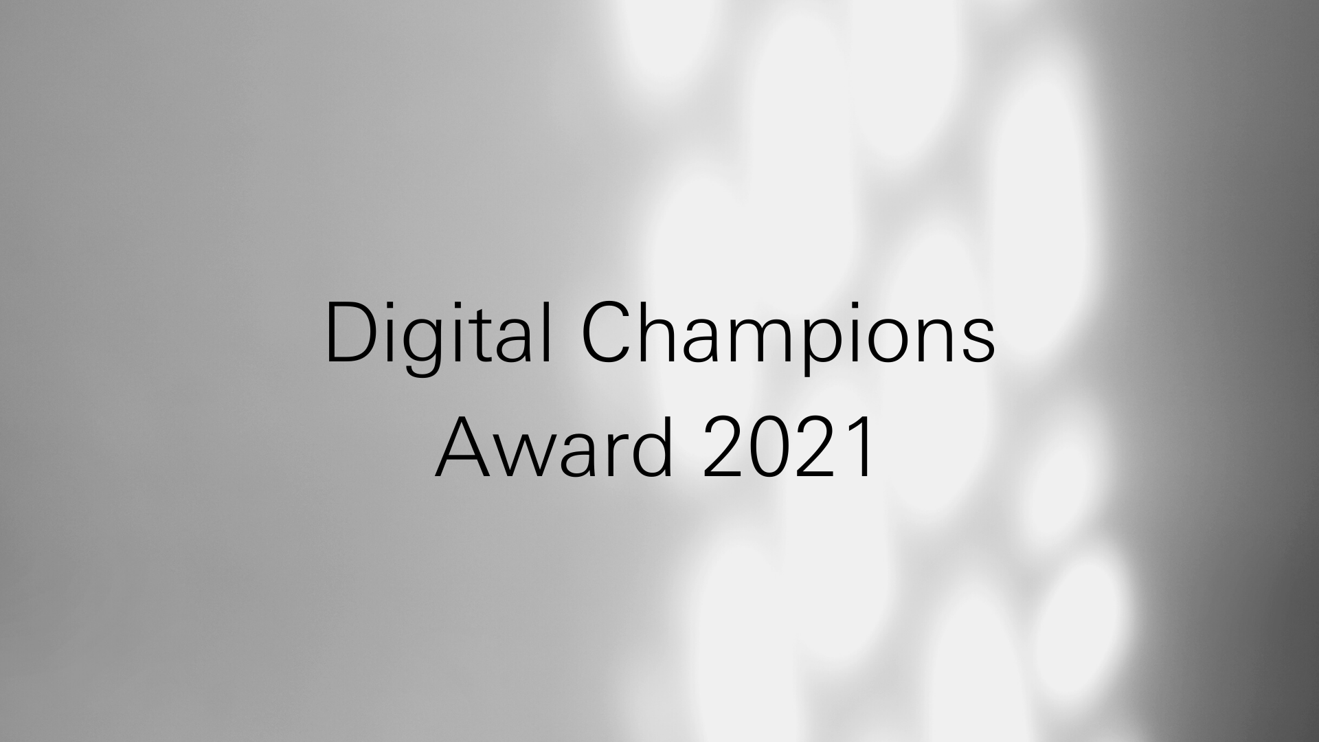 Digital Champions Award