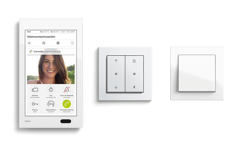 Gira G1 y Gira E2 en blanco
