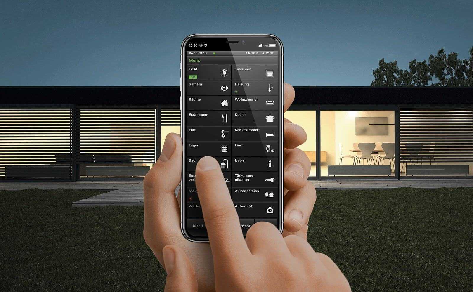 Lichtsteuerung per App mit Gira HomeServerApp, iPhoneX