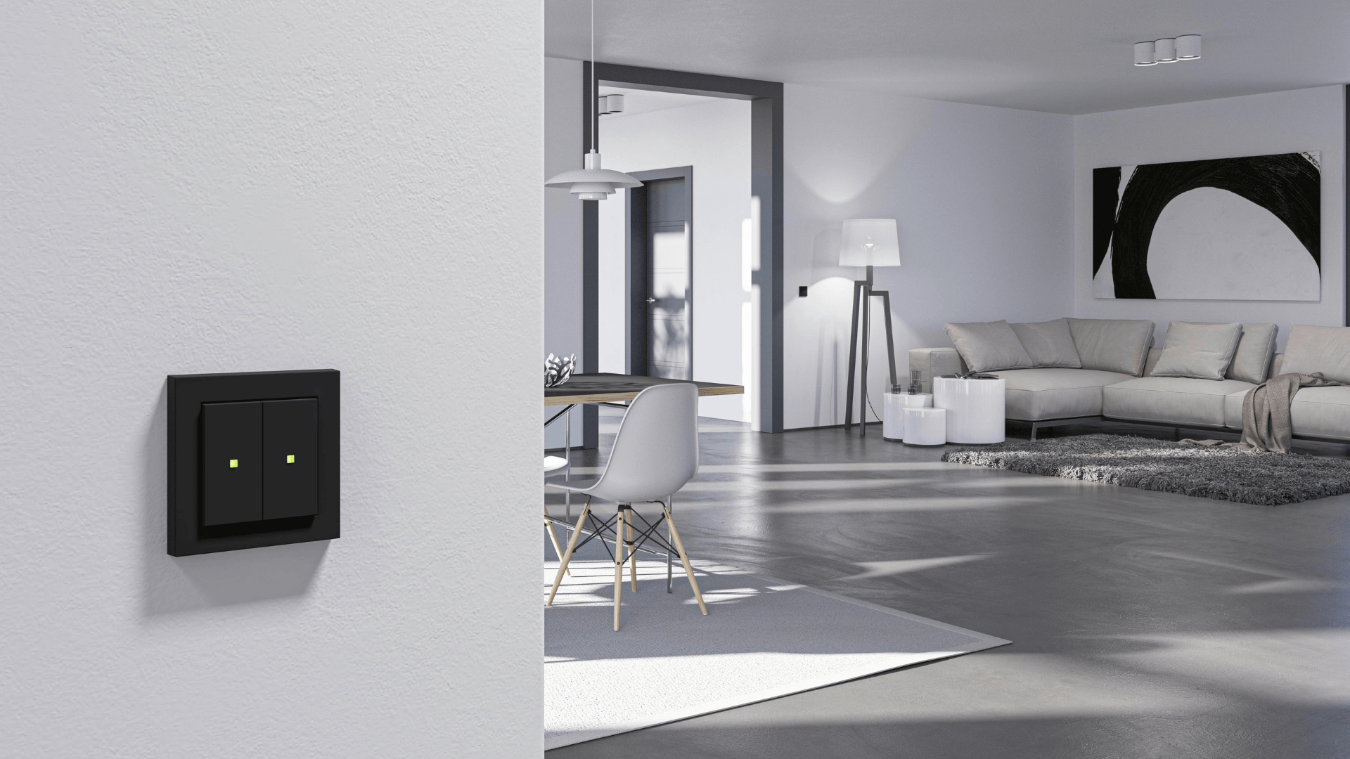 Gira E2 Schalter und Rahmen für jeden Wohnstil: ✓ in sechs Farben erhältlich ✓ reduzierte Formgebung ✓ bruchsicheres Material. Jetzt entdecken!