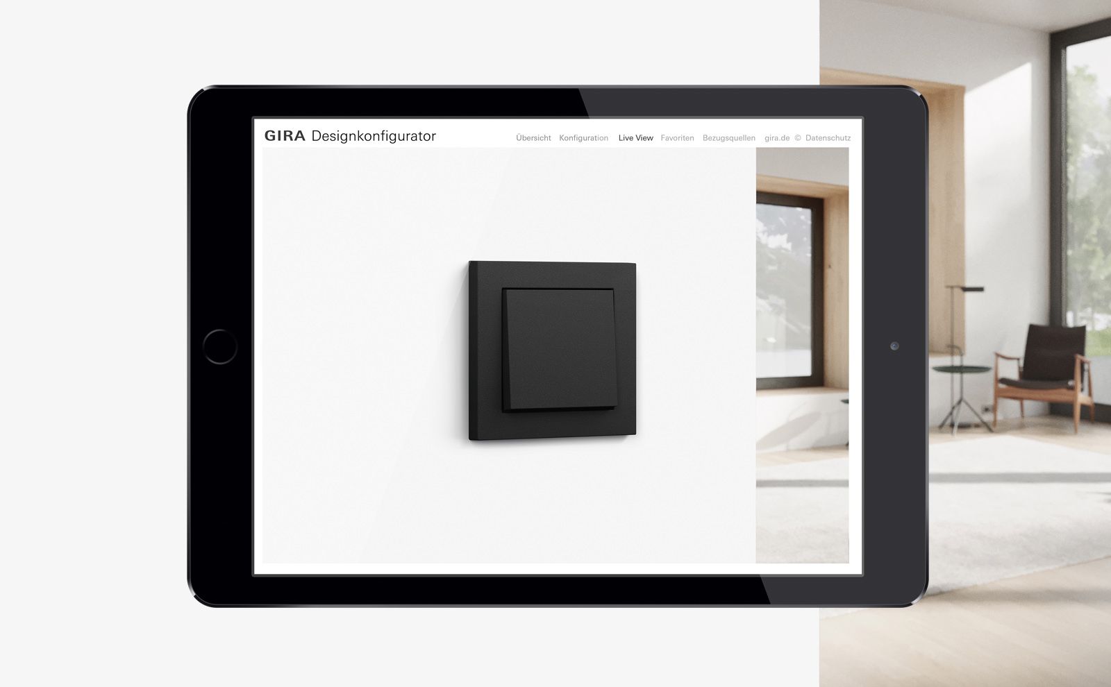 Gira Designkonfigurator mit Augmented Reality