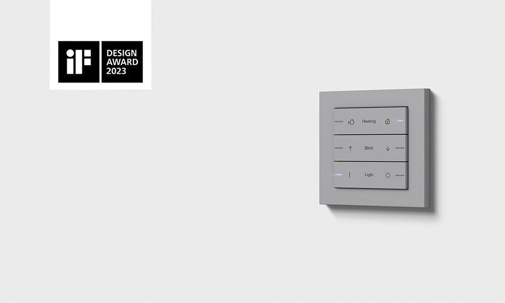 iF Design Award 2023: Gira push button sensor 4 System 55, header