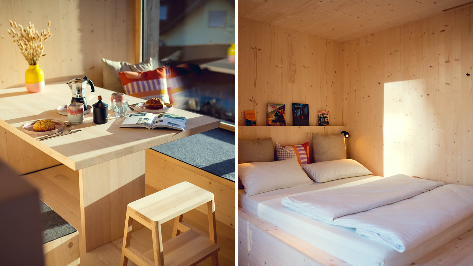 Mach Platz: Auf knapp 45 m2 sorgt geschicktes Design für den Wohnkomfort.