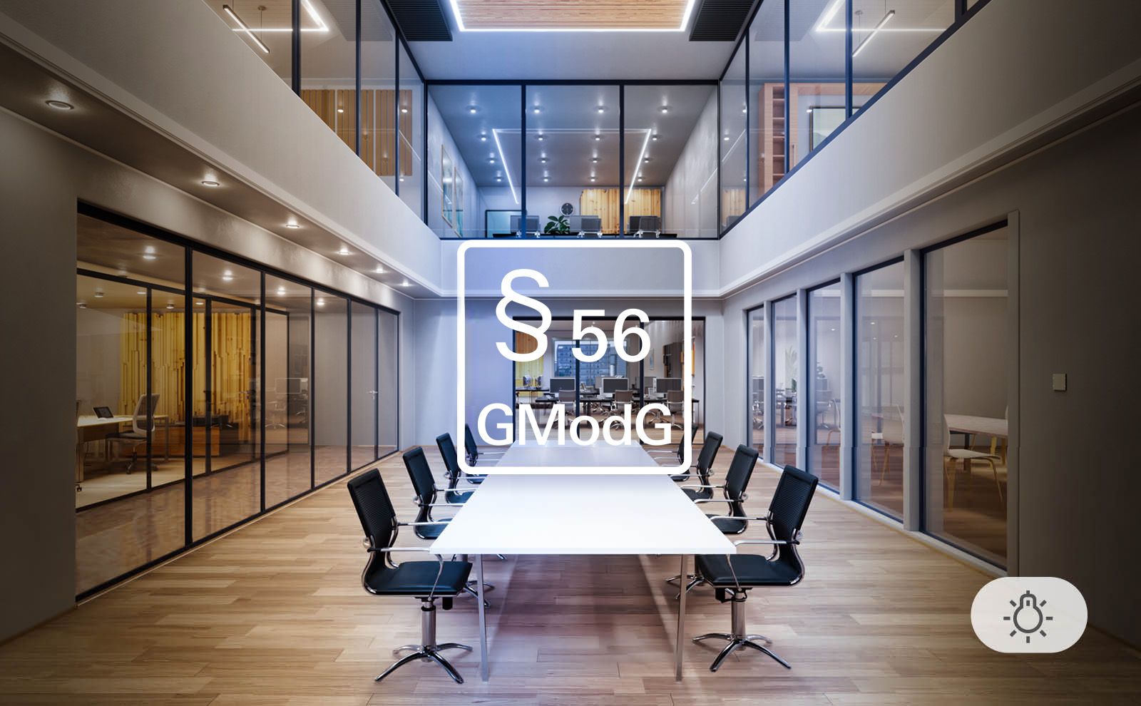GModG §56: Gira Normgerechte Beleuchtung im Office (Licht) 
