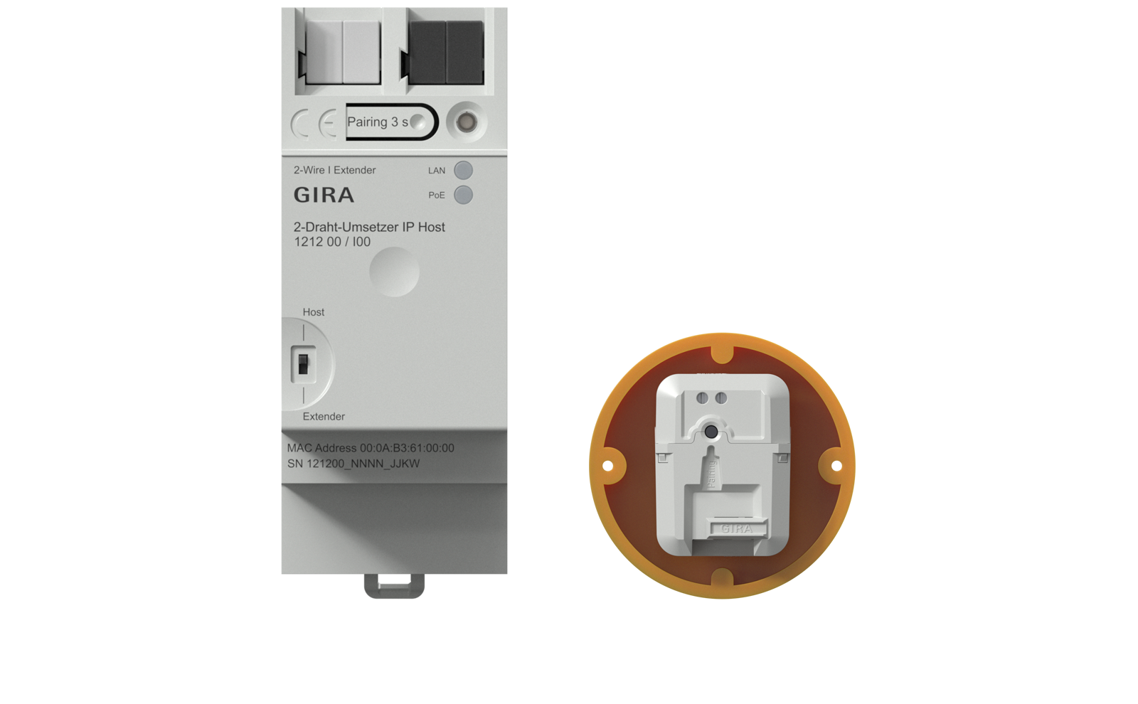 Gira 2-Draht Umsetzer IP Host und IP Client 