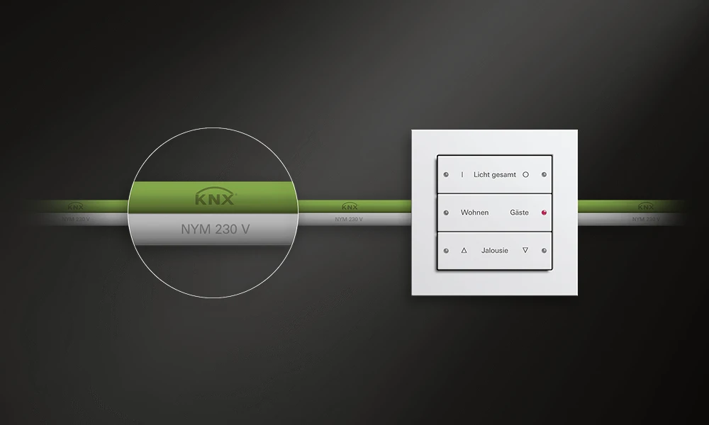 KNX Kabel und Bedienung 