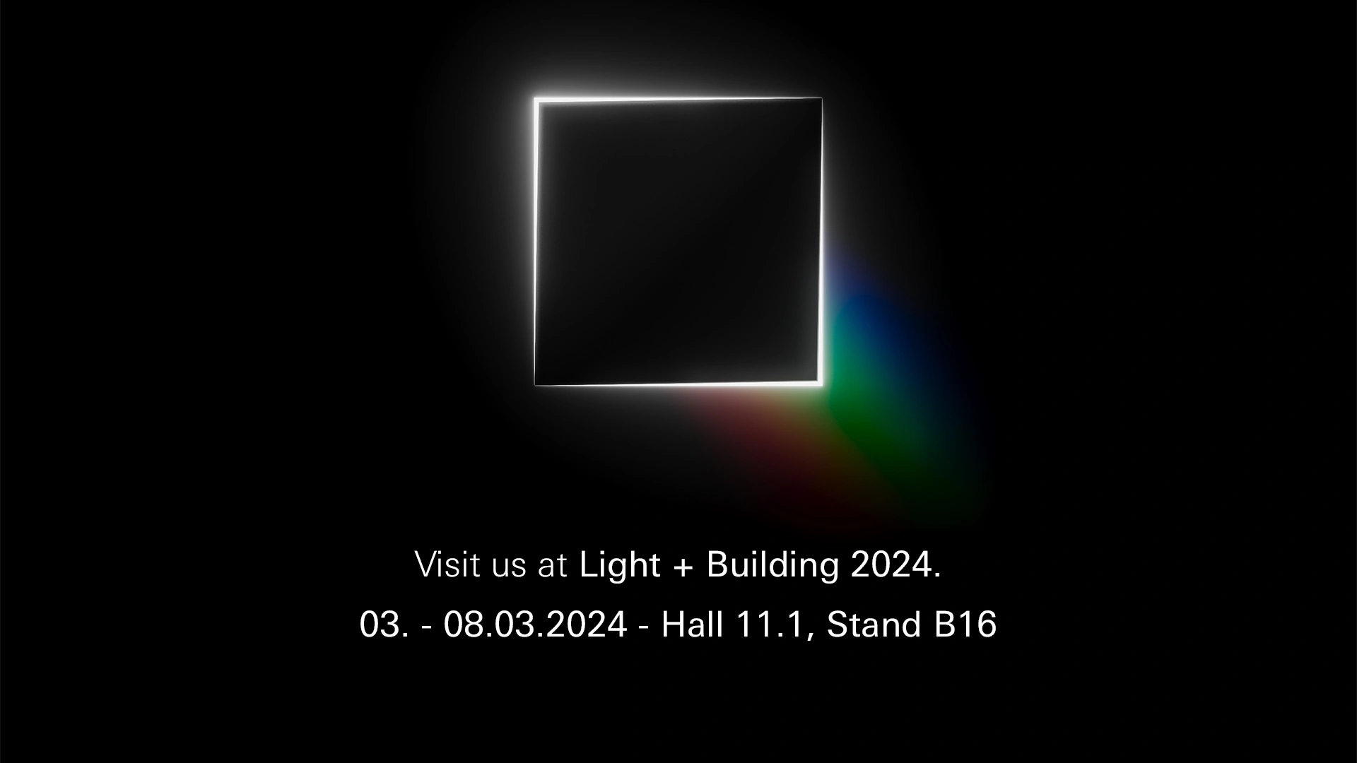 Light + Building 2024 Gira Key Visual englisch