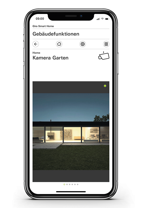Gira Smart Home App Kameraüberwachung 