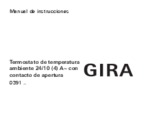 Termostato de temperatura ambiente 24 V con contacto de apertura