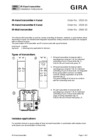 IR hand-held transmitter, IR wall transmitter