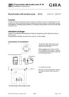 IR button insert with continuous pulse