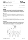 Binary input/output, 1/3-gang, 3-phases