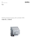 Heating actuator 6-gang with controller DRA