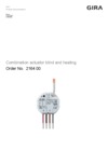 Combination actuator blind and heating