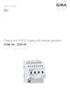 Control unit 1 – 10 V, 4-gang with manual operation