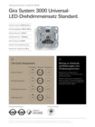 System 3000 Universal- LED-Drehdimmeinsatz Standard